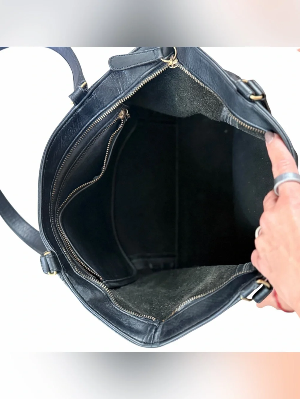 Vintage Coach Light Tote No.4065 Black